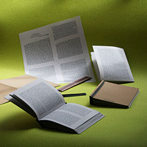 sistema di rilegatura per e-book cartacei